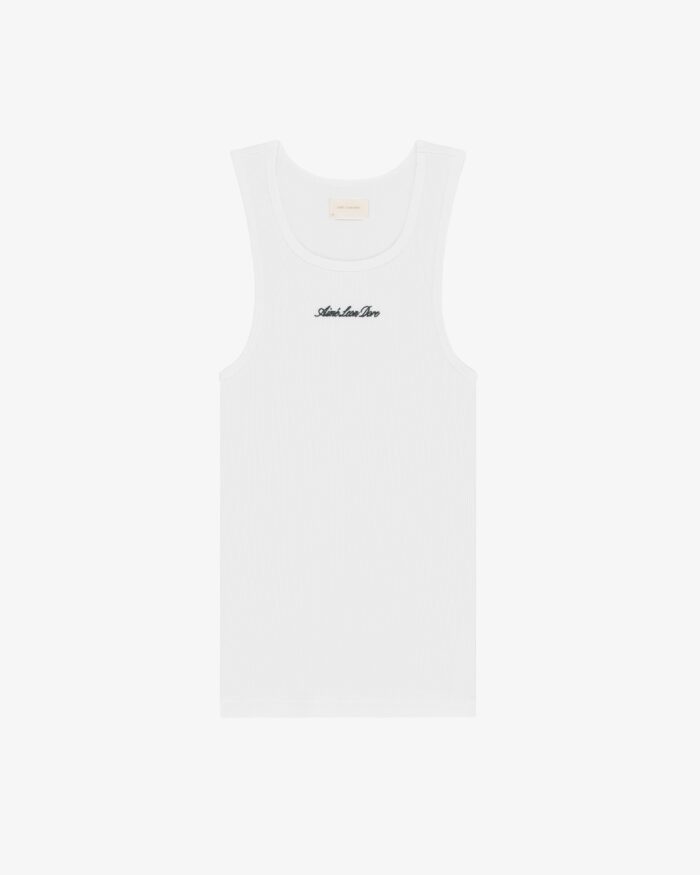 Embroidered Logo Tank Top