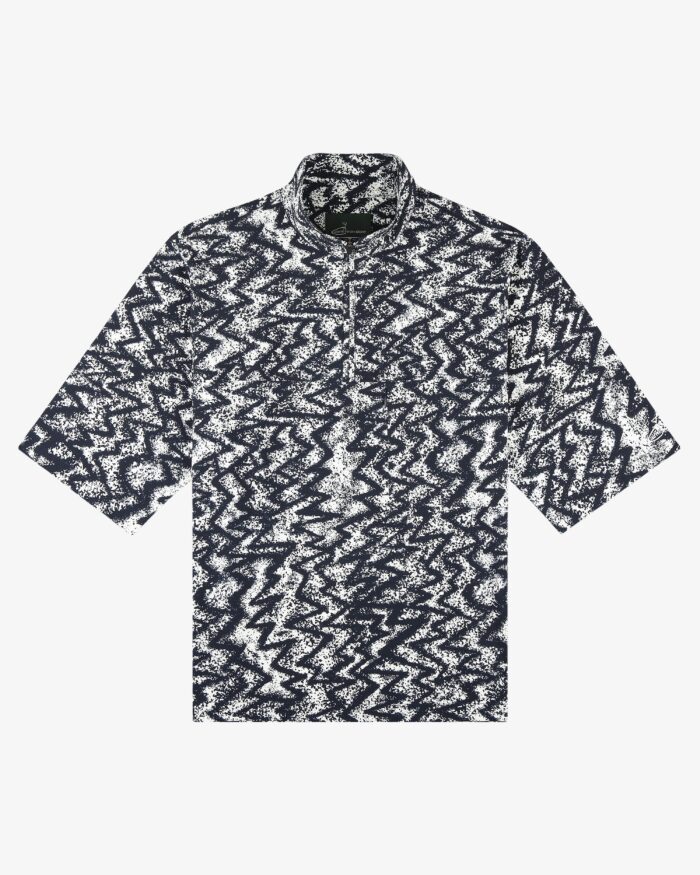 ALD Golf Patterned Quarter Zip Pullover
