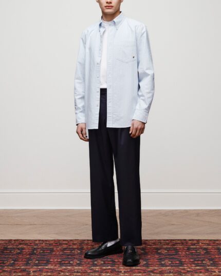 Single-Pleated Gabardine Trouser
