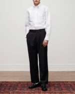 Single-Pleated Gabardine Trouser
