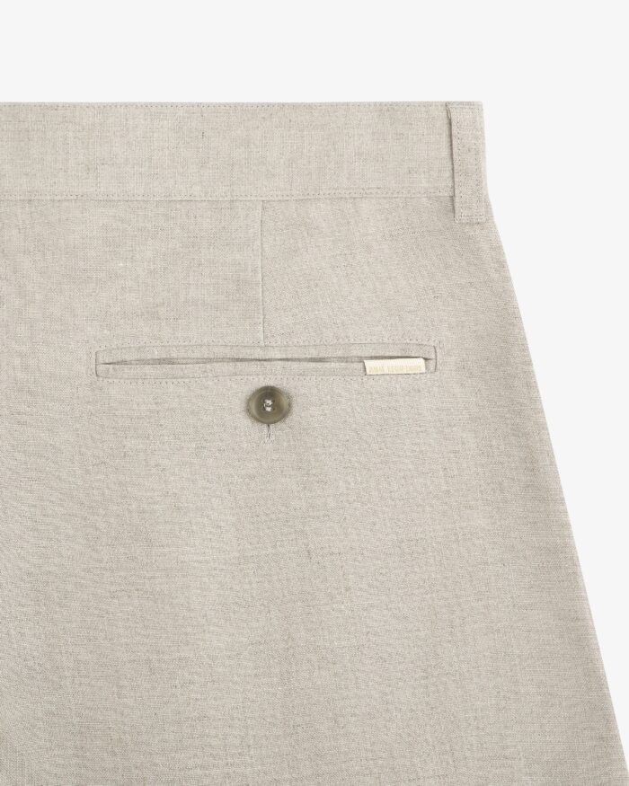 Double Pleated Linen Short