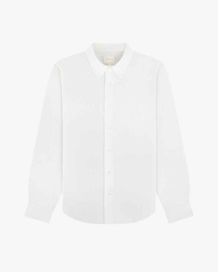 Long-Sleeve Linen Shirt