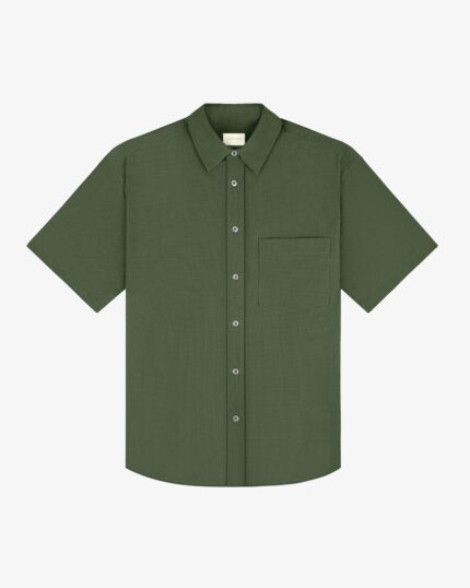 Short-Sleeve Seersucker Shirt