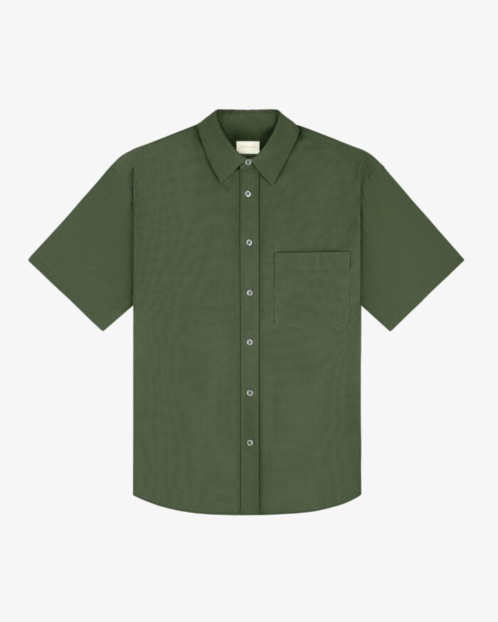 Short-Sleeve Seersucker Shirt