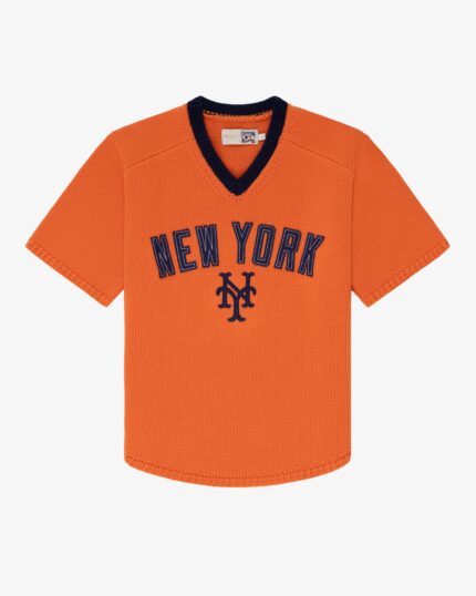 ALD / New York Mets Short-Sleeve Knit Sweater
