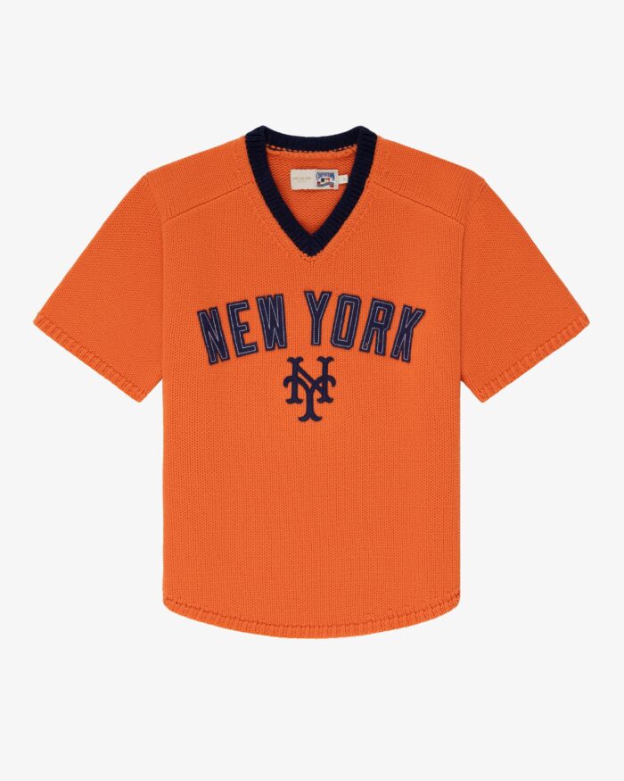 ALD / New York Mets Short-Sleeve Knit Sweater