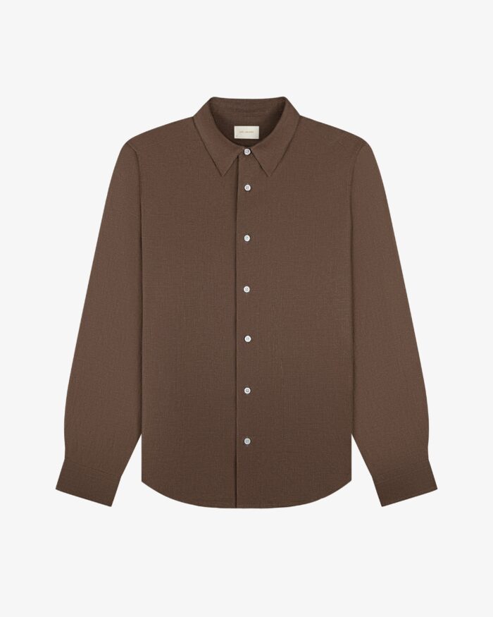 Long-Sleeve Linen Shirt