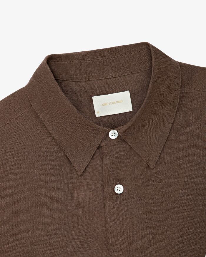 Long-Sleeve Linen Shirt