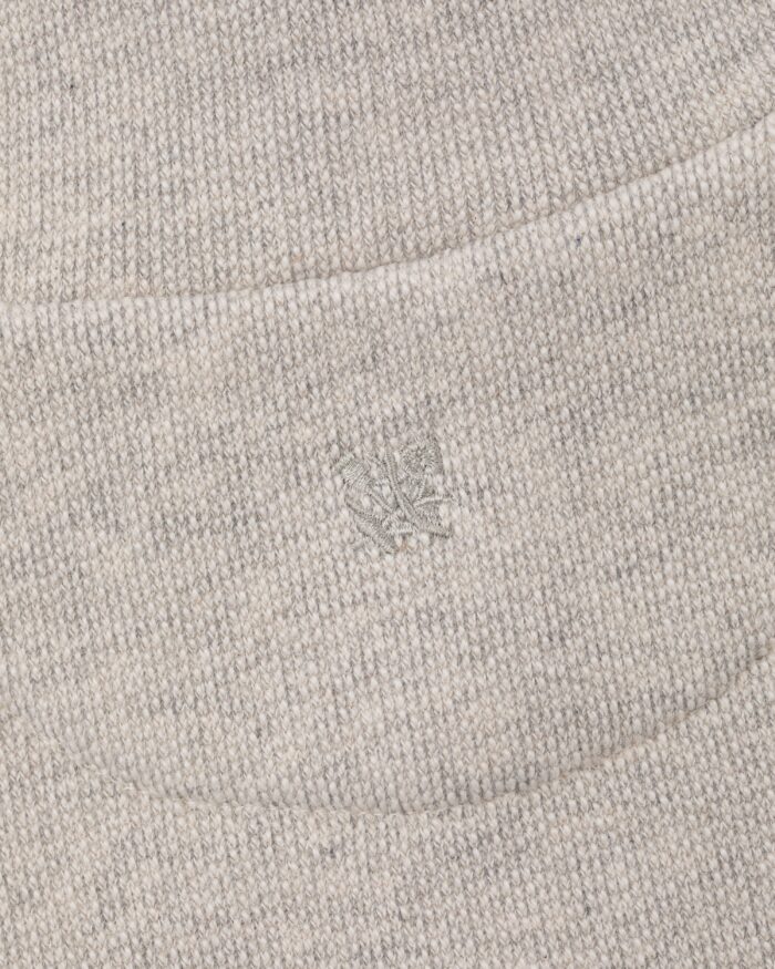 Jacquard Collar Snap Pullover