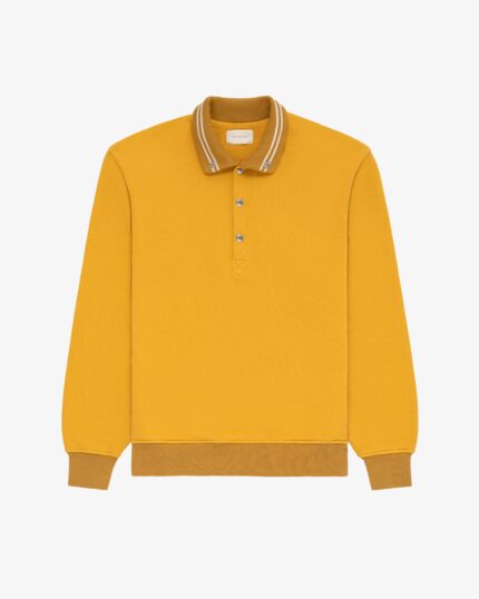 Jacquard Collar Snap Pullover