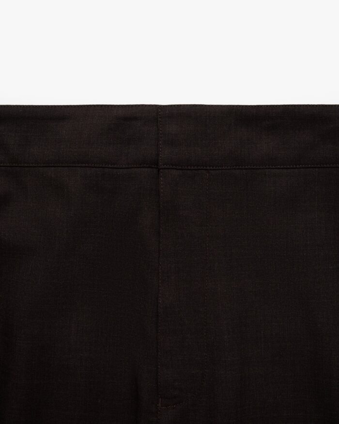 Melange Wool Elasticated Waist Suit Trouser