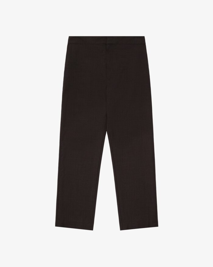 Melange Wool Elasticated Waist Suit Trouser