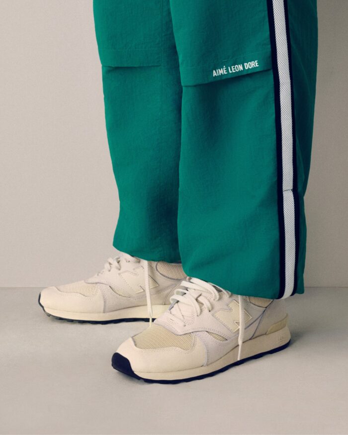 Mesh Stripe Nylon Track Pant