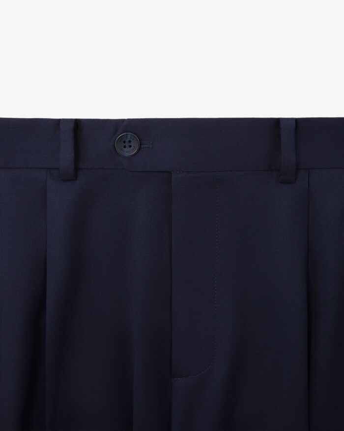 Single-Pleated Gabardine Trouser