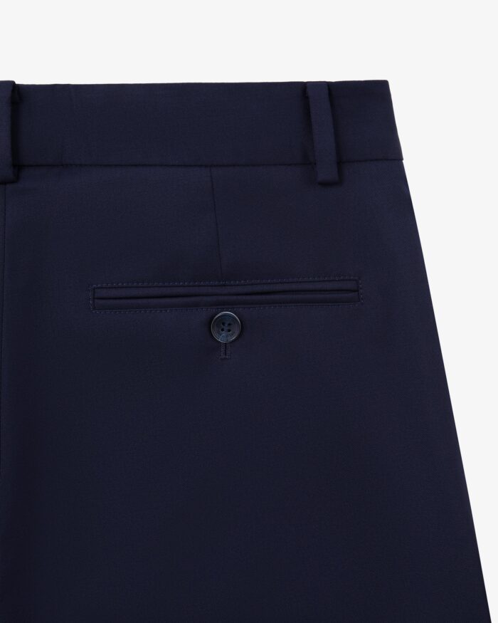 Single-Pleated Gabardine Trouser