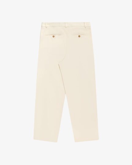 Single-Pleated Gabardine Trouser