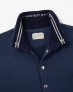 Jacquard Collar Snap Pullover